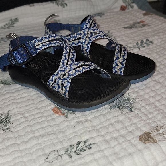 Chaco ZX/1 Classic Ecotread Dolman White Sandals Big Kids' Size 1 - Picture 1 of 10